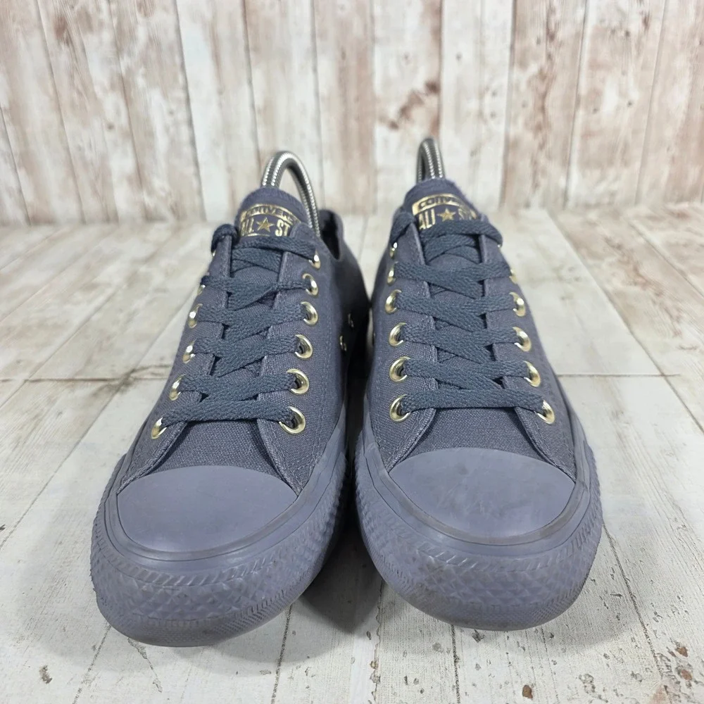 Converse Chuck Taylor All Star Ox Thunder Grey Gold Womens 7.5 559941F Low Top_2